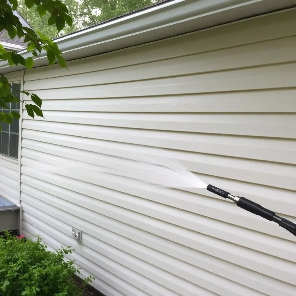 House siding soft wash